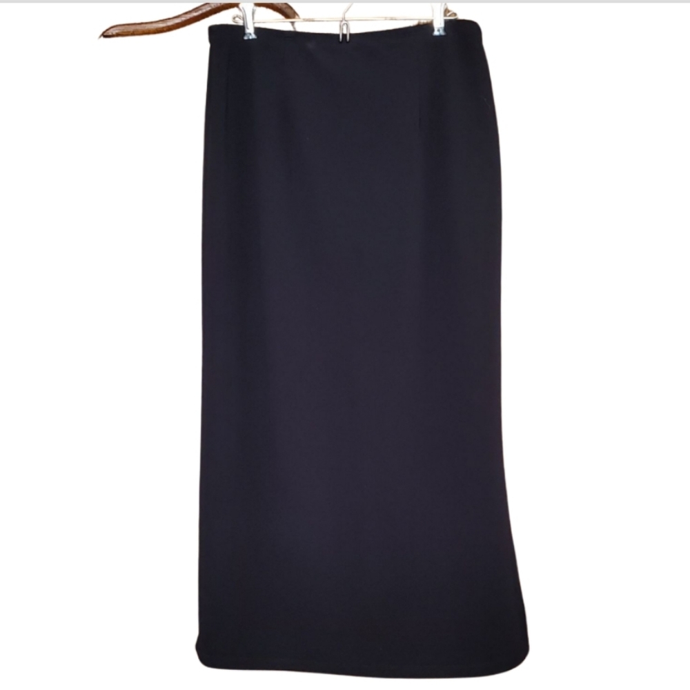 Women's We Too long black pencil skirt. Size L.
